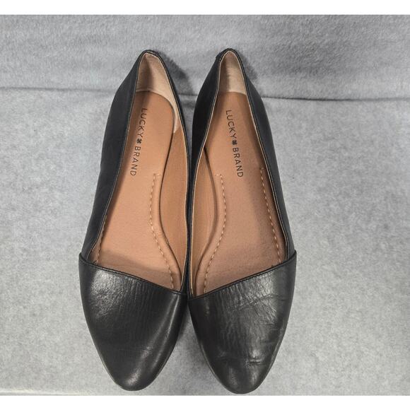 Lucky Brand Archh Black Flats Loafers Size 8 - Picture 3 of 8